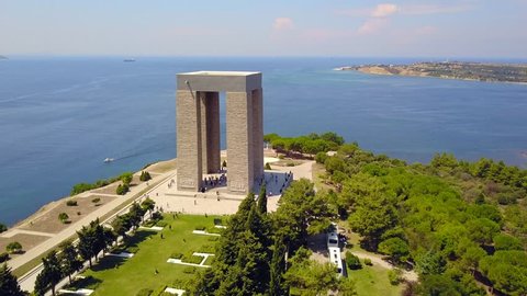 Gallipoli peninsula, where Canakkale land and sea battles took place during the first world war. Martyrs monument and Anzac Cove.