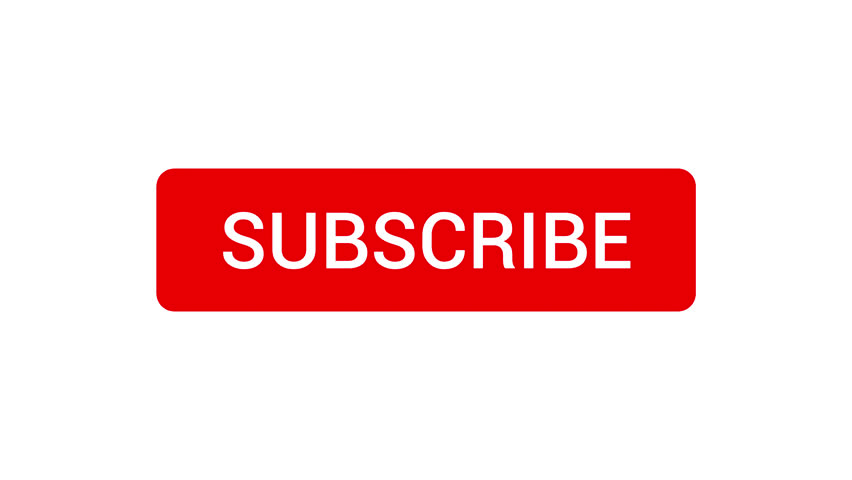 Mouse Clicking Subscribe Button and Bell Notification with White Background. | Shutterstock HD Video #1022436412