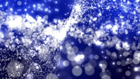 Particle abstract background,blue background 