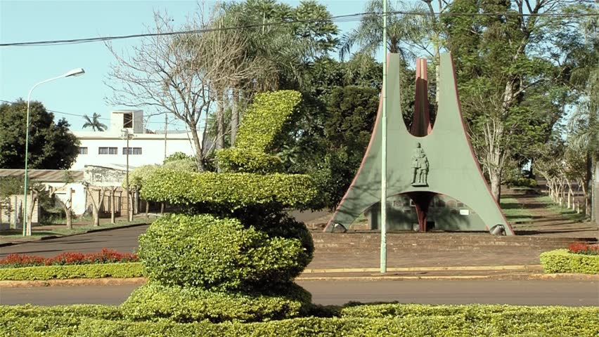 Topiary Yerba Mate Gourd Sculpture, City Entrance of Apostoles, Misiones, Argentina