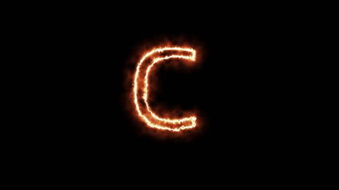 Burning Fire Alphabet Letter C Stock Footage Video 100 Royalty Free Shutterstock