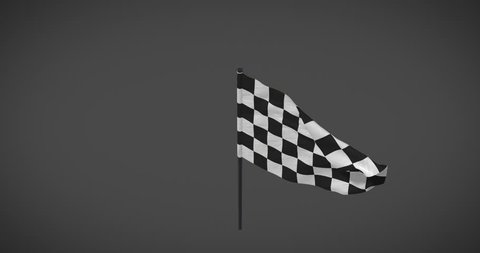Racing flags - Checker flag looping animation with alpha mask