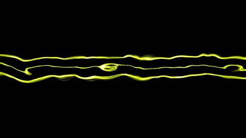 Linear fluid forms ripple and flow (Loop).