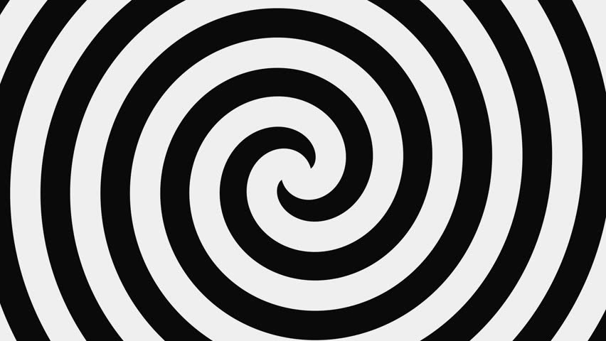 Black And White Hypnotic Spiral Video De Stock 100 Libre De Droit Shutterstock