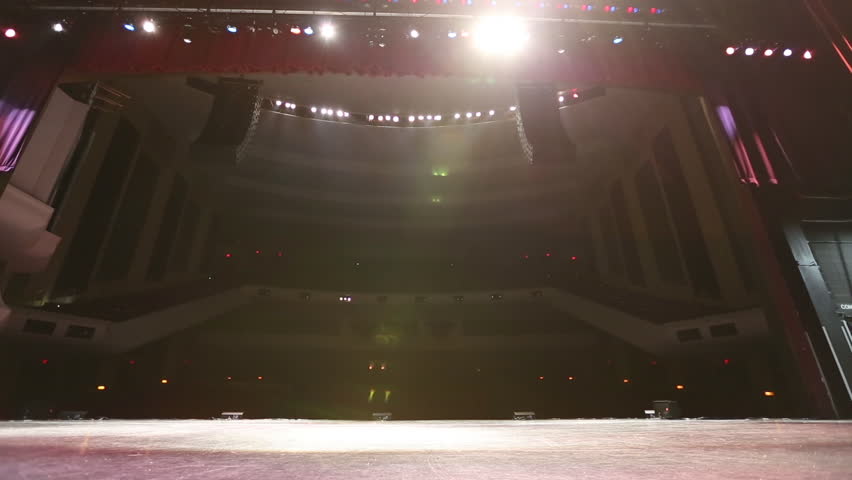Large theatre from stage lights turn on | Shutterstock HD Video #1022548507