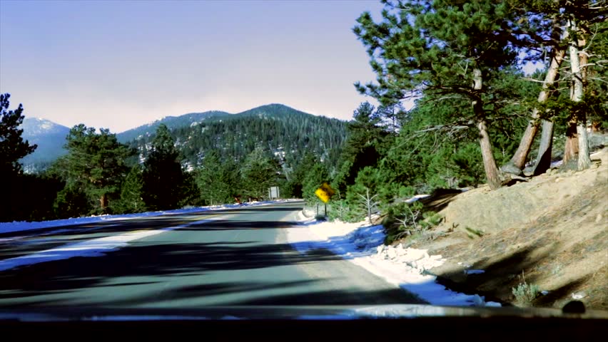 Taking a short drive around the mountain in Colorado