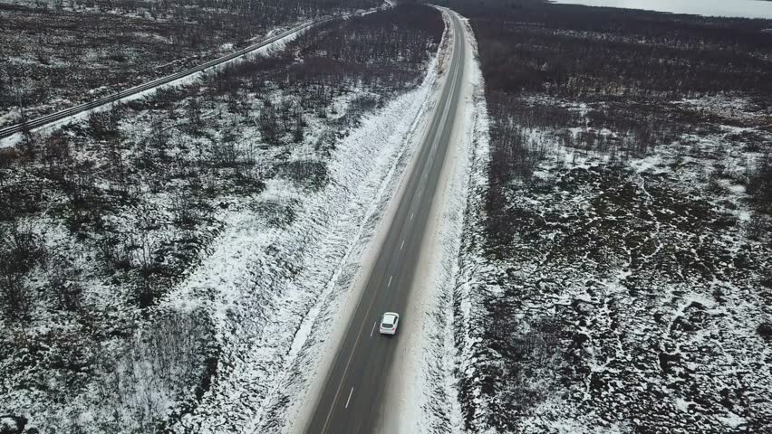 Road to Abisko National Park 