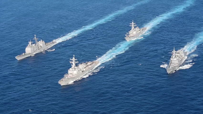 CIRCA 2010s - U.S. Navy, JMSDF Concludes MultiSail