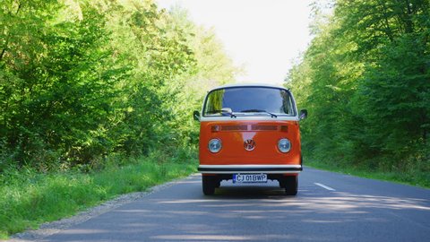 Road trip with a campervan.
