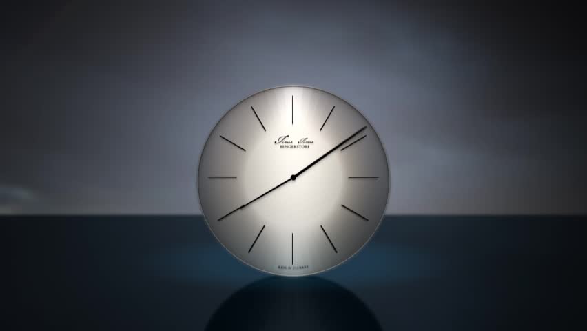 3d clock animation