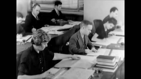 CIRCA 1940s - A 1940s film on the Census and Census Bureau of America