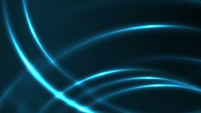 Shiny glowing abstract blue neon motion design. Seamless loop. Video animation Ultra HD 4K 3840x2160
