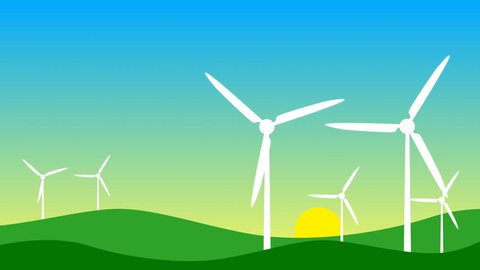 Wind Generators In Action Loopable Stock Footage Video 100 Royalty Free 1008975848 Shutterstock