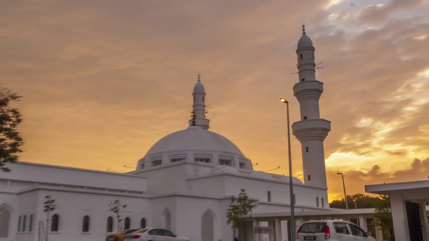 Similar to Panning Time lapse of Al-Hussain Mosque in Seremban 2 