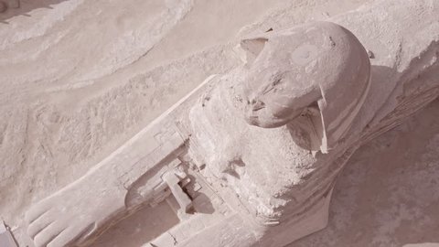 Top shot Shot Drone for The Sphinx then reavels Menkaure Pyramid and Khafre Pyramid in Giza at day