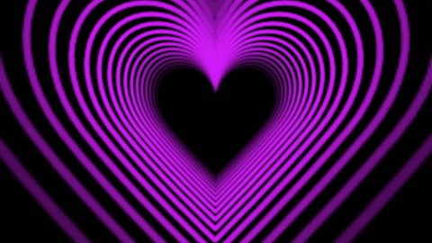 Beautiful Abstract Hearts Tunnel With の動画素材 ロイヤリティフリー Shutterstock