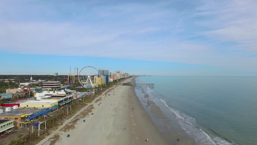 Drone footage of Myrtle Beach, SC during the summer.