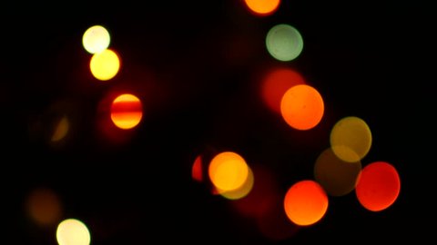 Background with Christmas lights with bokeh.