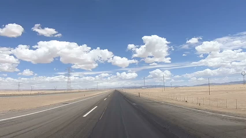 a road at desert