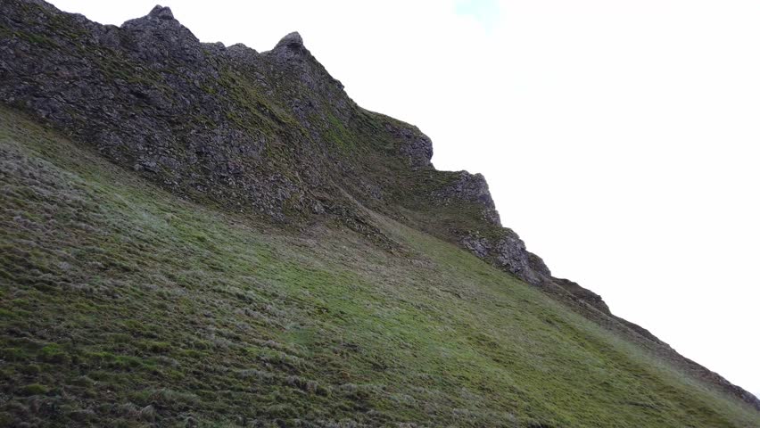 The green hills around Winnats Pass in Peak District National Park