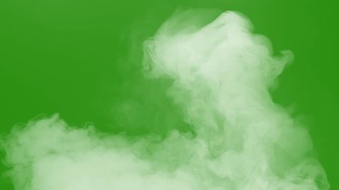 smoke with green screen Stockvideó