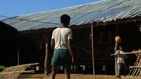 RAKHINE STATE, MYANMAR - NOVEMBER 05 : Hundreds of Muslim Rohingya are suffering severe malnutrition in overcrowded camps in Myanmar's Rakhine state, on NOVEMBER, 2015 in Sittwe, Myanmar.