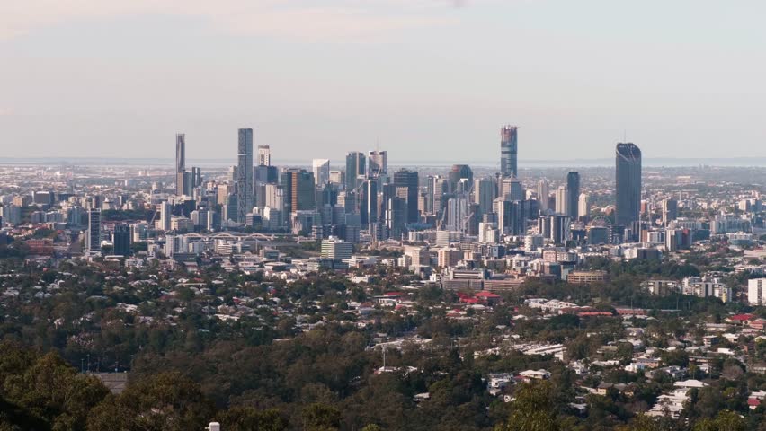 Brisbane cbd. View on the panorama Australia Queensland