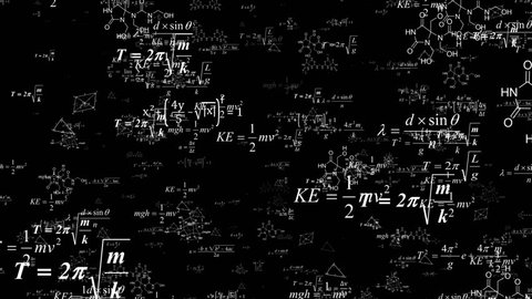 Blackboard Physical Equations Formulas Vector Illustration Stock Vector ...