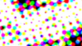 Abstract halftone live wallpaper. Iridescent dots surface for tv show intro, party, event, clubs, music clips, blog opener, vlog presentation or advertising footage. Banner for text, title, caption