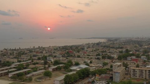 Abidjan, Port-Bouët, Ivory Coast, Africa, by drone
