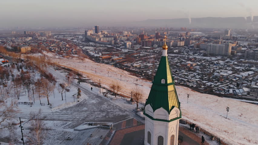 Вид с часовни Красноярск