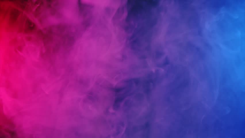 red and blue smoke patterns waving at dark background Royalty-Free Stock Footage #1022885134