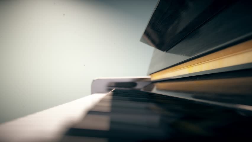 Futuristic Scy-fy robot playing music on piano, 4k 3d animation Royalty-Free Stock Footage #1022894659