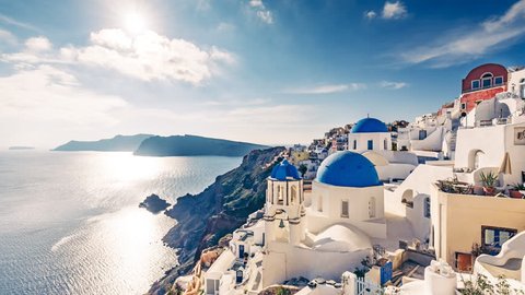 Beautiful Oia Town On Santorini Island Stock Photo (Edit Now) 1345474721