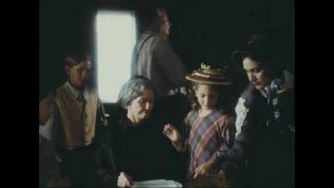 CIRCA 1993 - A 19th century woman goes to see her widowed aunt, who will lose her home and belongings to creditors.
