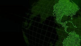 Digital world animation with green binary code. - Powered by Shutterstock - Get 15% off with code: PIKWIZARD15