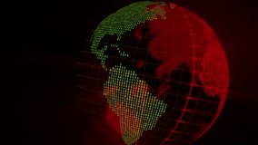 Digital world animation with binary code. Hacking attack. - Powered by Shutterstock - Get 15% off with code: PIKWIZARD15