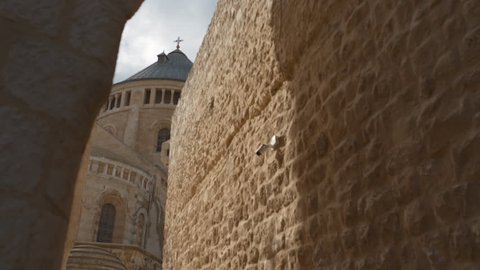 Church in old city Jerusalem. Israel