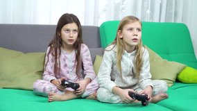 children playing with game pads
