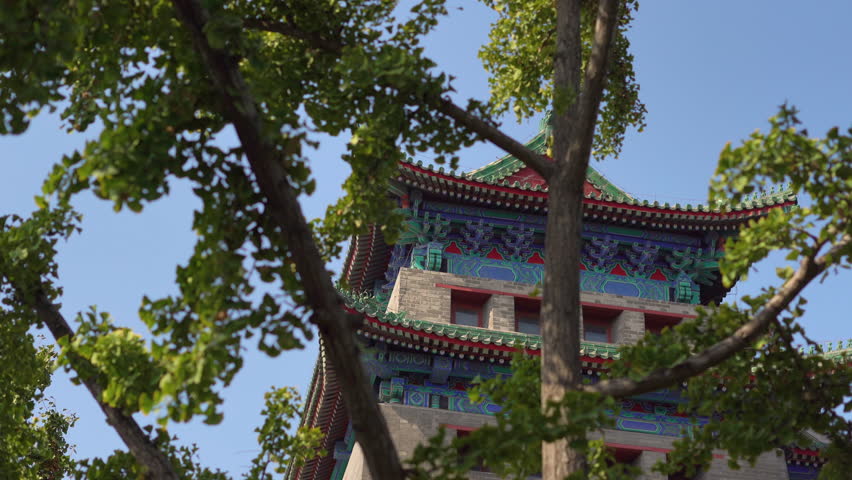 The southern gates Qianmen Zhengyangmen. The Forbidden City in the center of Beijing