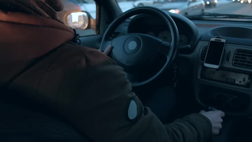  man drive the car. | Shutterstock HD Video #1022999488