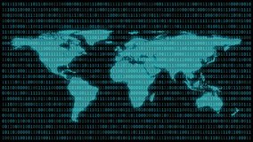 World map with 01 or binary numbers on the computer screen on monitor matrix background, Digital data code in hacker or security technology concept. Abstract illustration - Powered by Shutterstock - Get 15% off with code: PIKWIZARD15