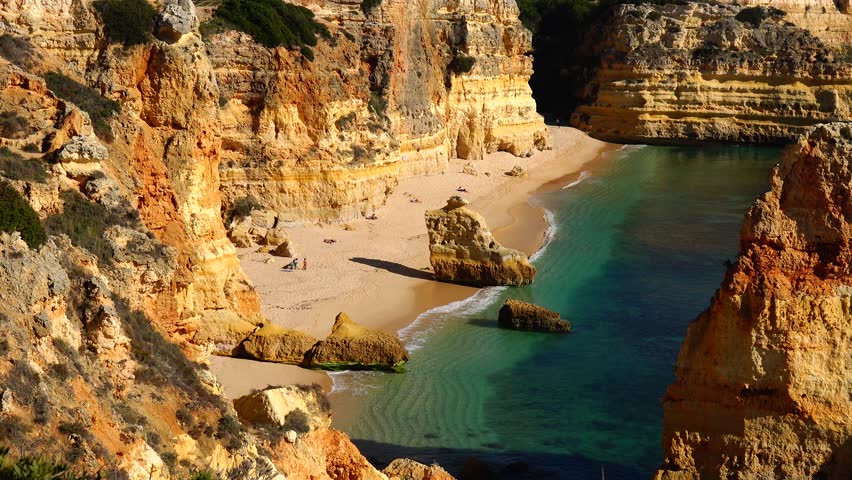 shoreline-of-algarve-portugal-image-free-stock-photo-public-domain