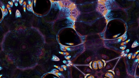 Video Background 2395: Psychedelic fluid forms ripple and flow (Loop).
