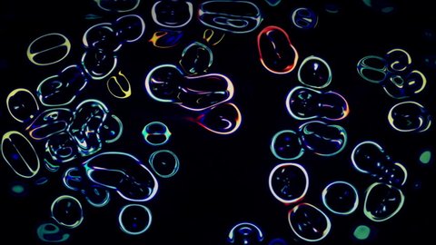 Video Background 2394: Abstract fluid forms ripple and flow (Loop).