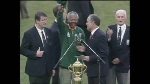 Cape Town, South Africa. July 1991. Nelson Mandela wins the elections.
