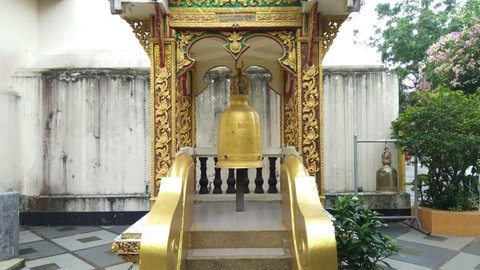 Hanging bells in Wat Phra That Doi Suthep at Chiang Mai ,Thailand.