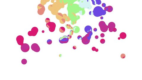 rainbow colorful paint fall moving abstract painting animation background new unique quality art stylish joyful cool nice motion dynamic beautiful 4k stock video footage