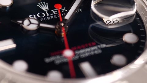 BOLOGNA, ITALY - SEPTEMBER, 2018: Rolex Oyster Perpetual Date Yacht Master watch close up. Rolex SA is a Swiss luxury watchmaker, founded in London, England in 1905. Illustrative editorial.