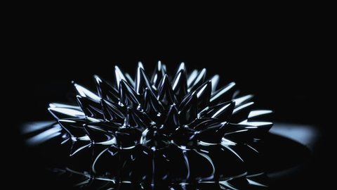 Ferrofluid Black Liquid Surface Abstract Background Stock Footage Video ...